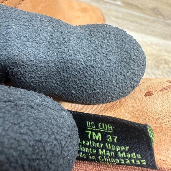 Sam Edelman Brown Leather Fringe Heeled Ankle Boots Women's Size 7 - Picture 5 of 5